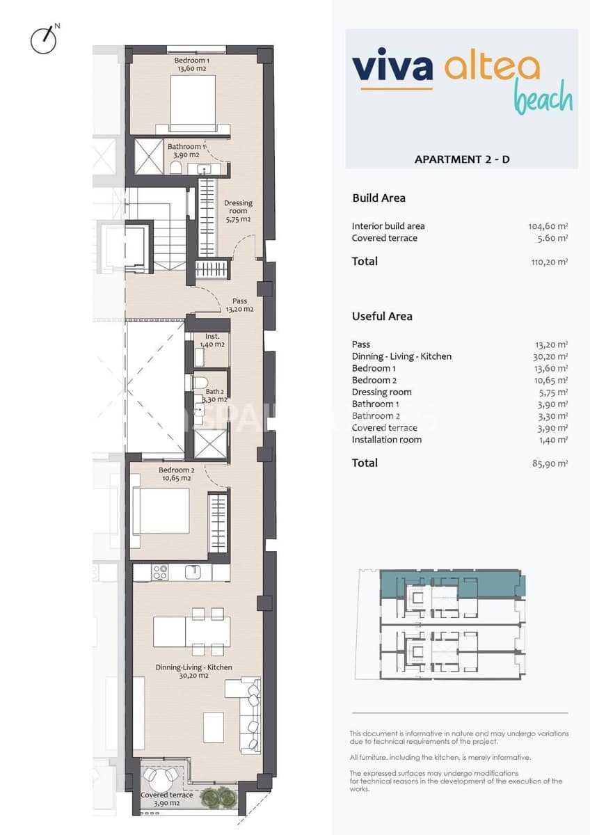 2 bedroom Flat for sale in Altea - € 465,000 (Ref: 8964511)