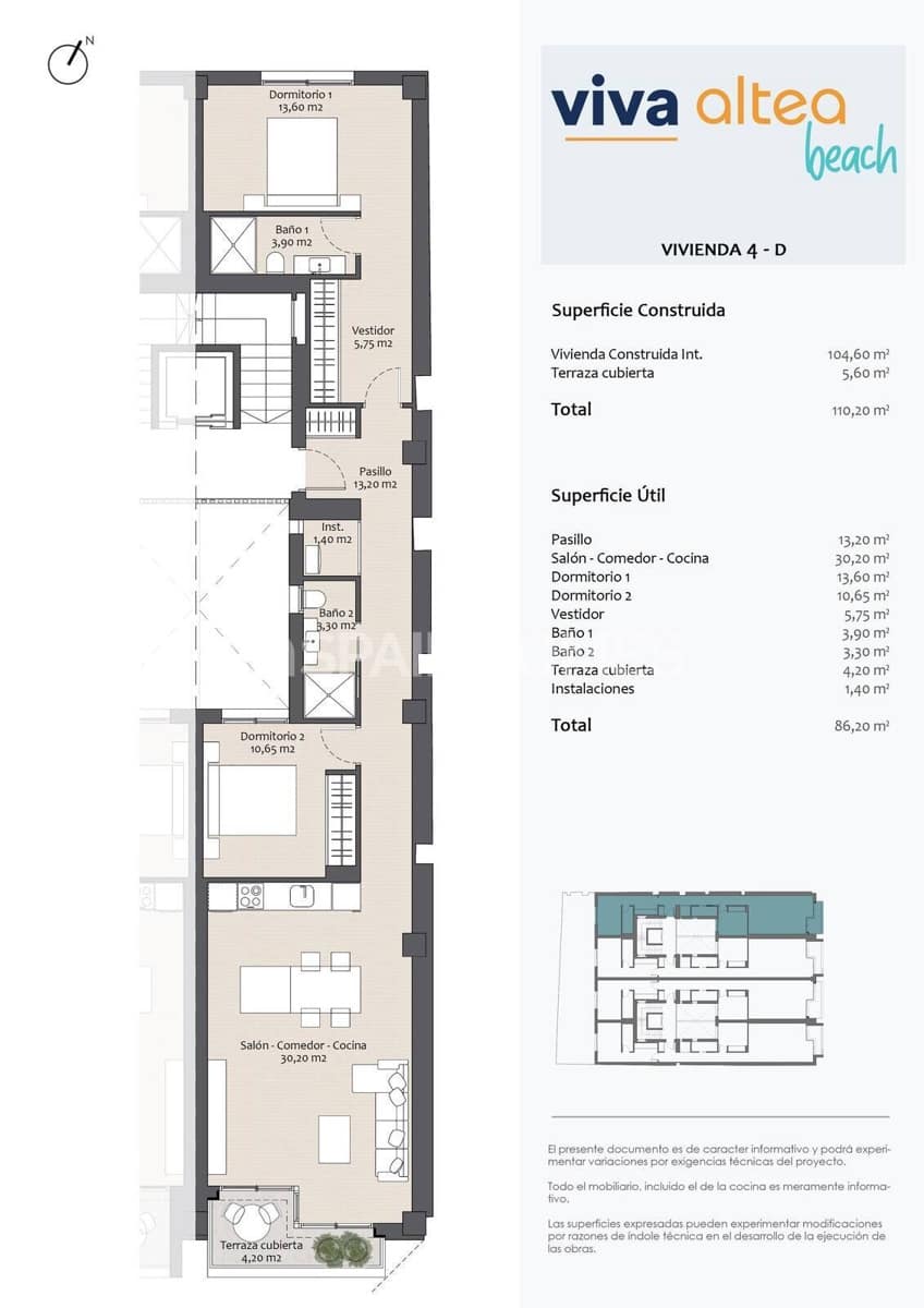 2 bedroom Flat for sale in Altea - € 465,000 (Ref: 8964511)