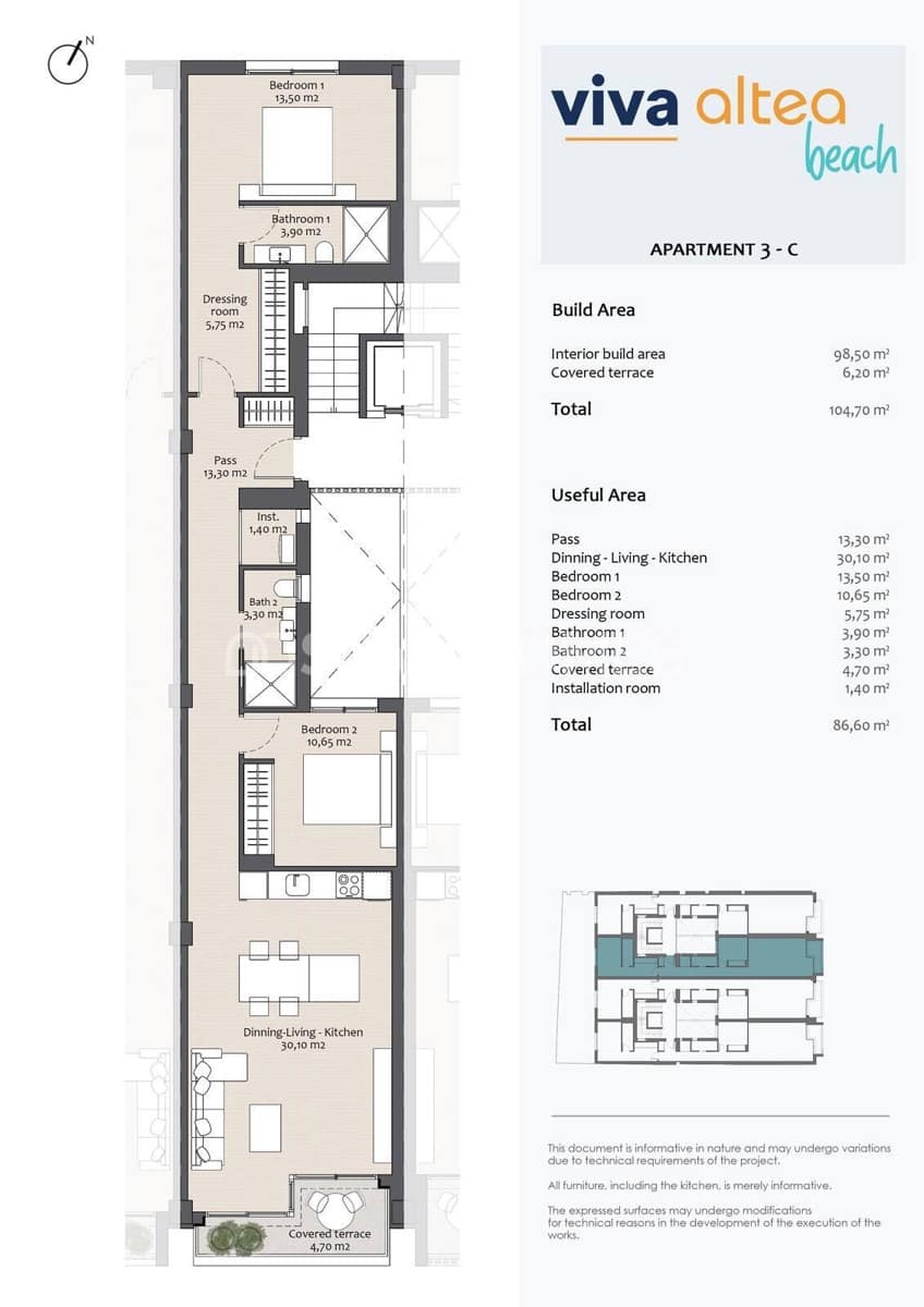 2 sypialnia Mieszkanie na sprzedaż w Altea - 495 000 € (Ref: 8964511)