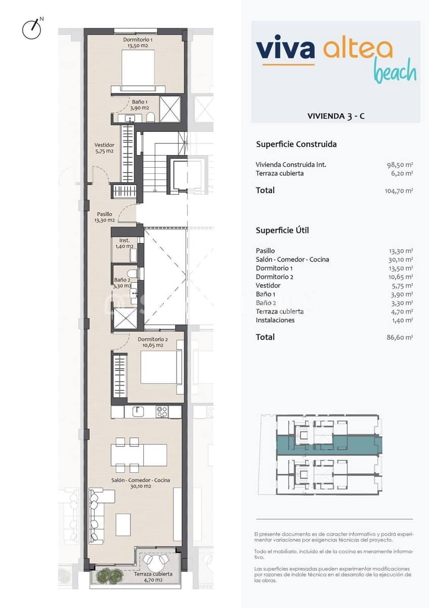 2 sypialnia Mieszkanie na sprzedaż w Altea - 495 000 € (Ref: 8964511)