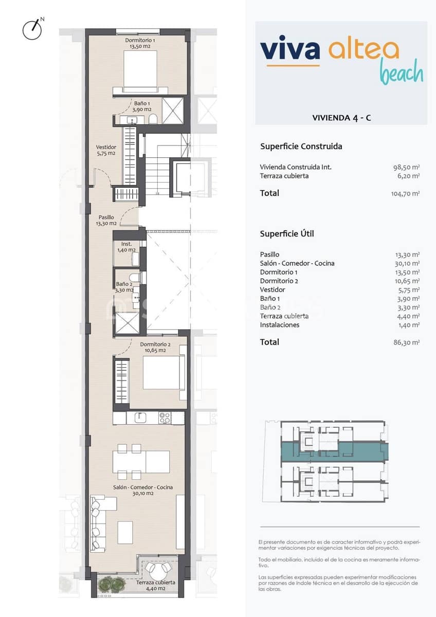 2 sypialnia Mieszkanie na sprzedaż w Altea - 495 000 € (Ref: 8964511)