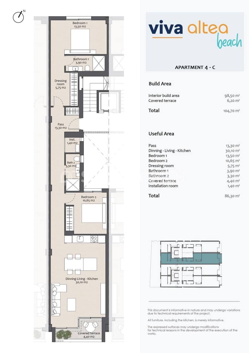 2 sypialnia Mieszkanie na sprzedaż w Altea - 495 000 € (Ref: 8964511)