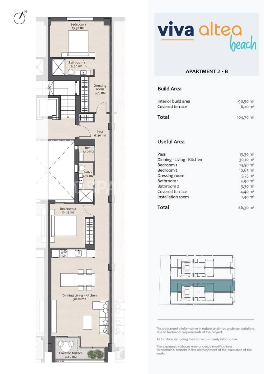 2 sypialnia Mieszkanie na sprzedaż w Altea - 495 000 € (Ref: 8964511)