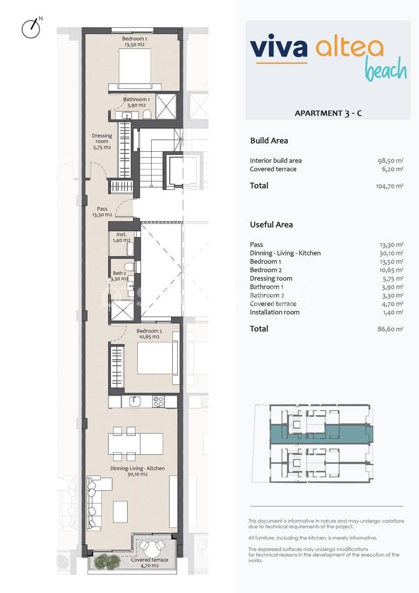 2 sovrum Lägenhet till salu i Altea - 495 000 € (Ref: 8964511)