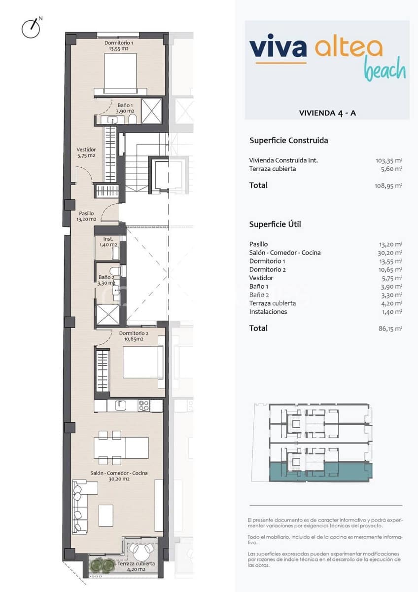 2 sovrum Lägenhet till salu i Altea - 495 000 € (Ref: 8964511)