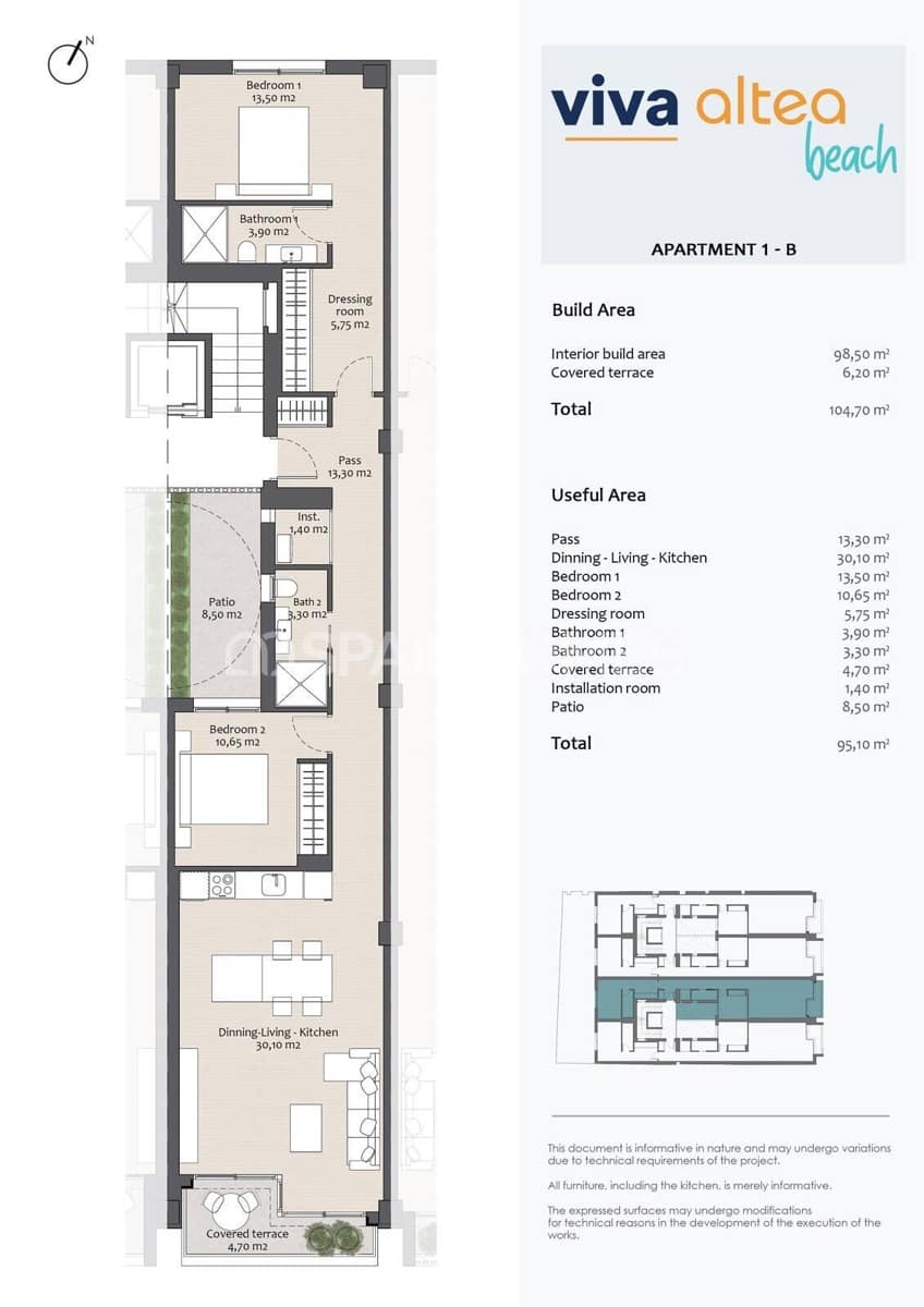 2 sovrum Lägenhet till salu i Altea - 495 000 € (Ref: 8964511)