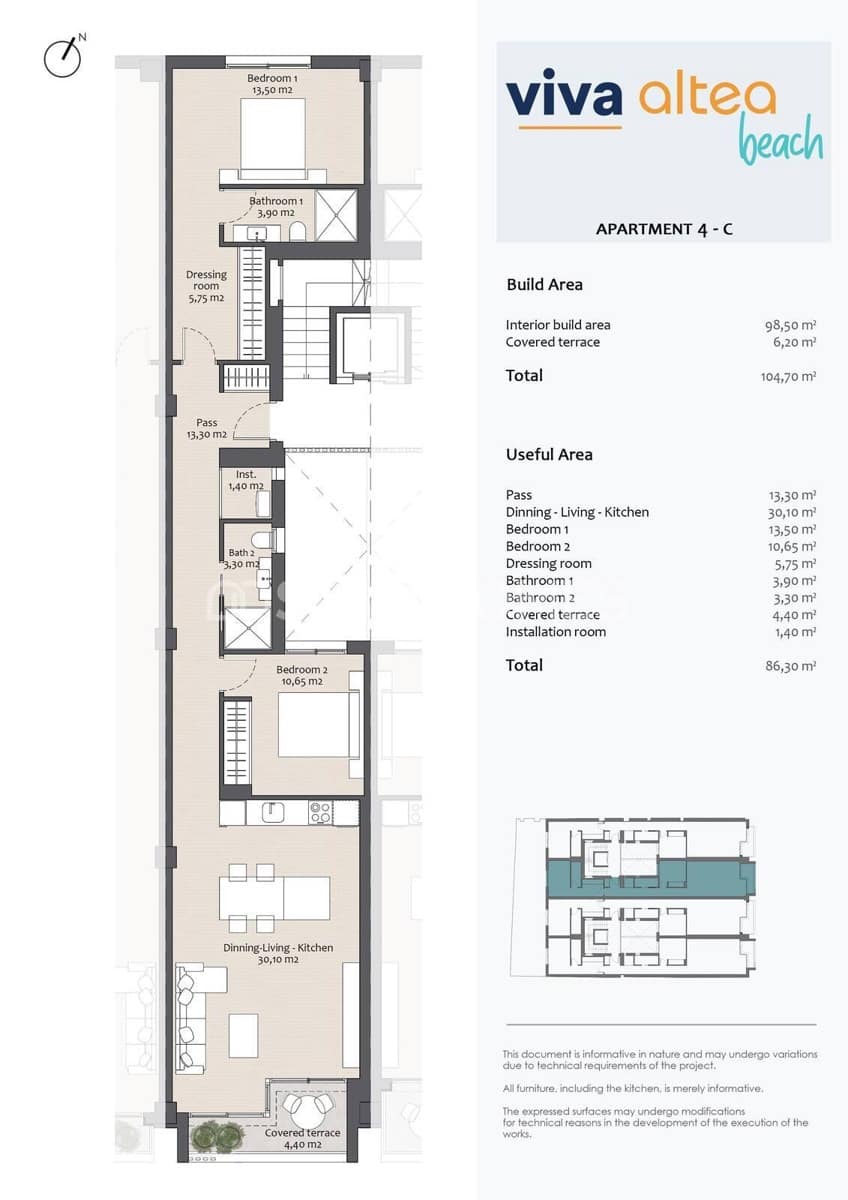 2 sovrum Lägenhet till salu i Altea - 495 000 € (Ref: 8964511)
