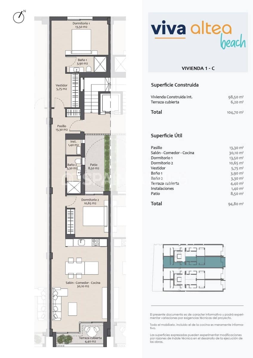 2 sovrum Lägenhet till salu i Altea - 495 000 € (Ref: 8964511)