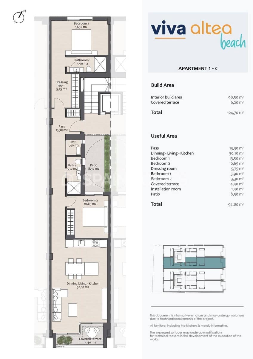 2 sovrum Lägenhet till salu i Altea - 495 000 € (Ref: 8964511)