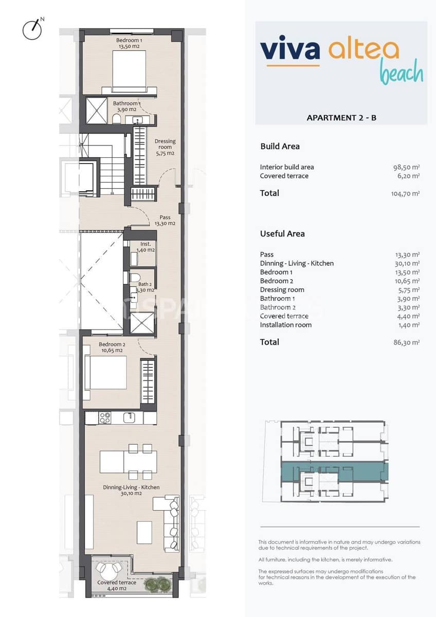 2 sovrum Lägenhet till salu i Altea - 495 000 € (Ref: 8964511)