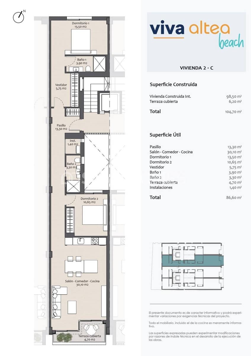 2 sovrum Lägenhet till salu i Altea - 495 000 € (Ref: 8964511)
