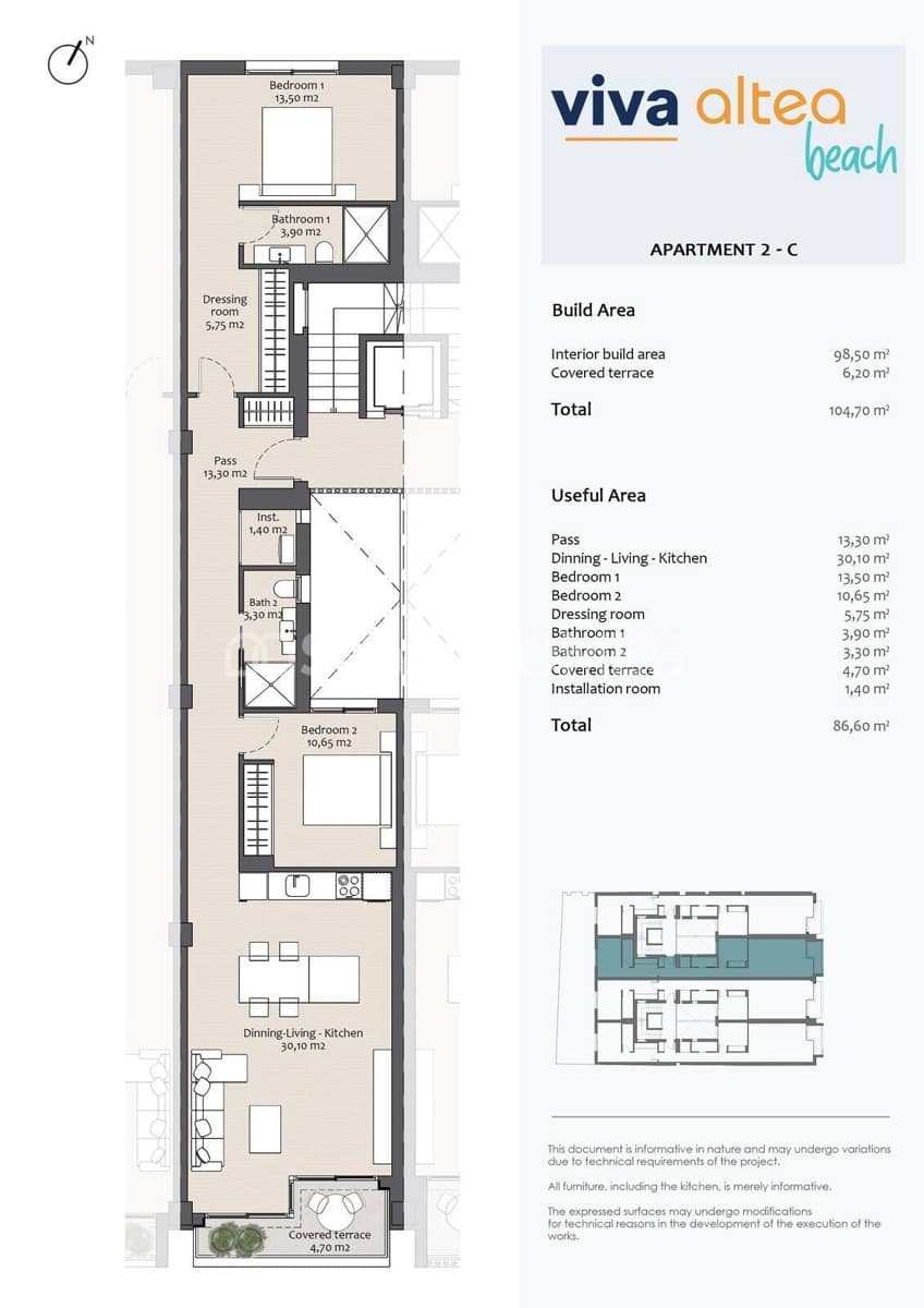 2 sovrum Lägenhet till salu i Altea - 495 000 € (Ref: 8964511)