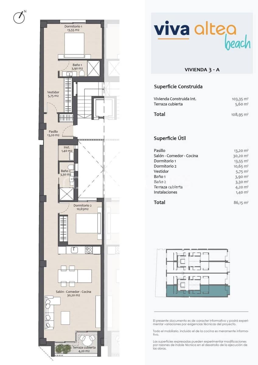 2 sovrum Lägenhet till salu i Altea - 495 000 € (Ref: 8964511)