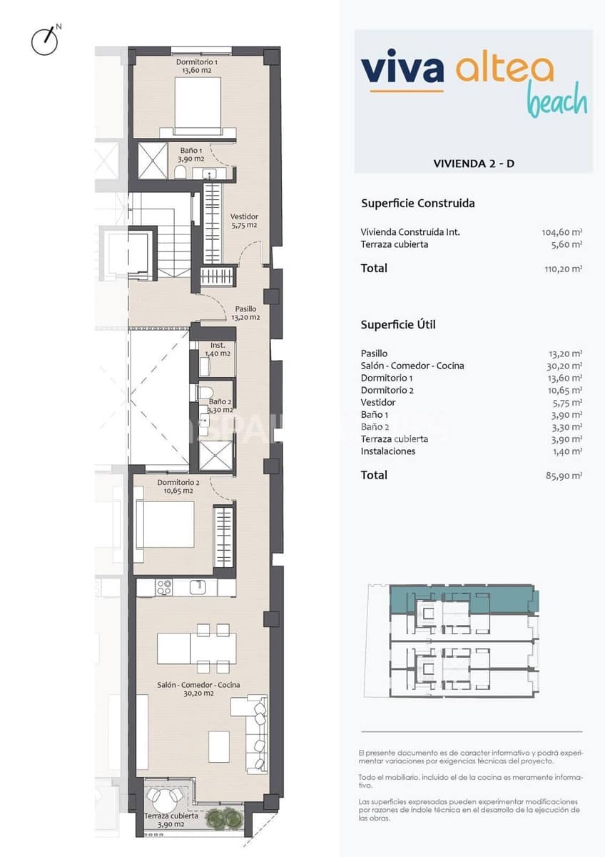 2 sovrum Lägenhet till salu i Altea - 495 000 € (Ref: 8964511)