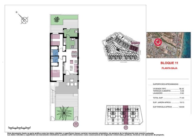 2 sovrum Lägenhet till salu i Mil Palmeras, Pilar de la Horadada med pool - 299 000 € (Ref: 8964516)