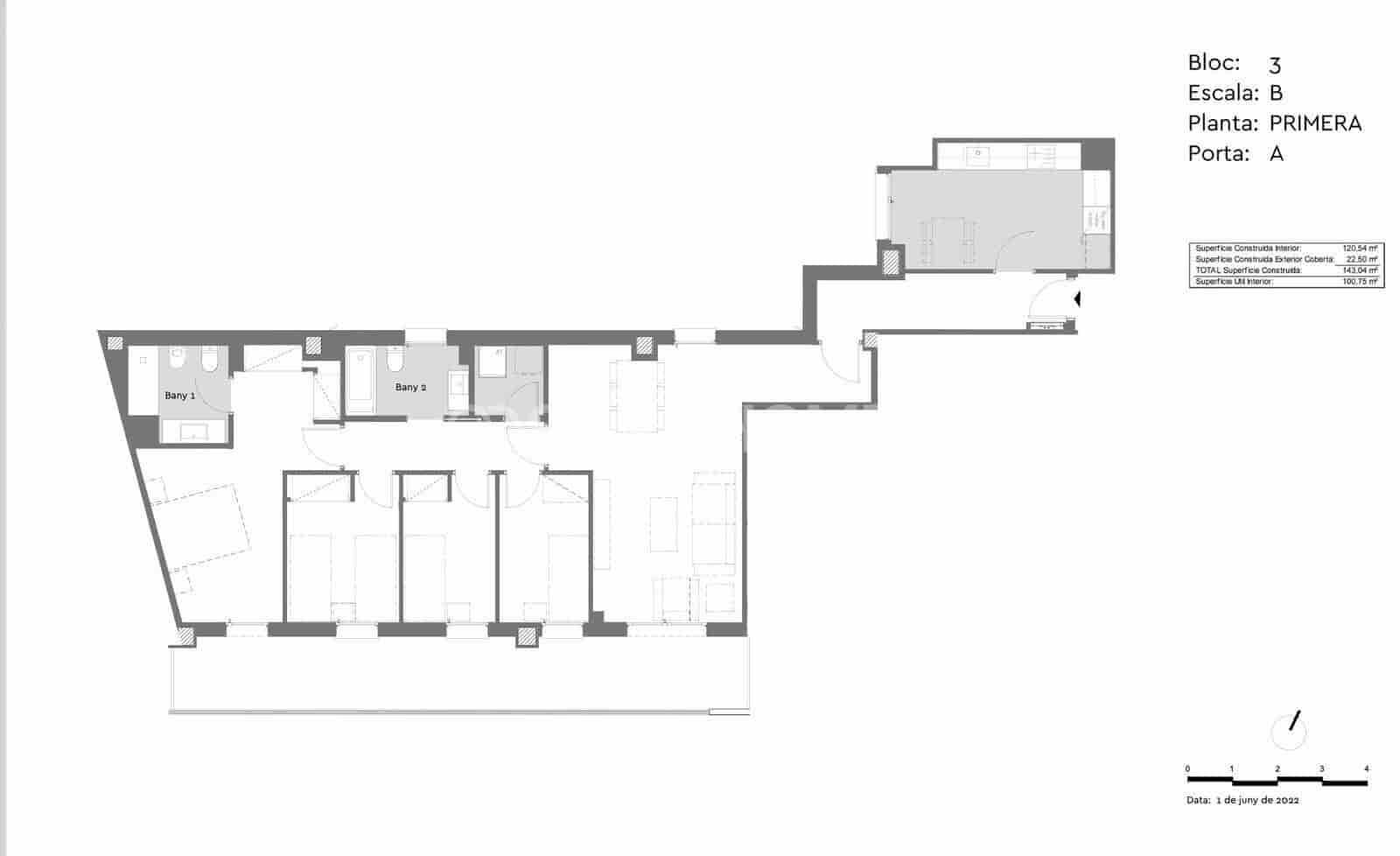 3 soveværelse Lejlighed til salg i Badalona med swimmingpool - € 548.000 (Ref: 8964520)