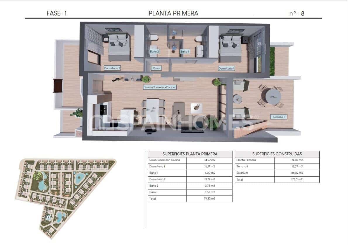 2 camera da letto Appartamento in vendita in Los Altos con piscina - 270.000 € (Rif: 8964521)