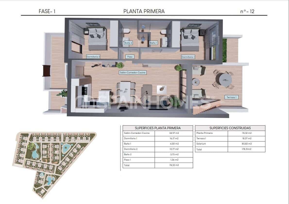 2 camera da letto Appartamento in vendita in Los Altos con piscina - 270.000 € (Rif: 8964521)