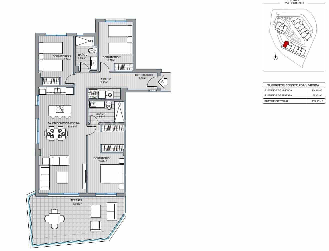 2 sovrum Lägenhet till salu i Mijas med pool - 539 000 € (Ref: 8964525)