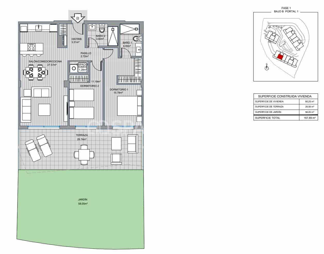 2 sovrum Lägenhet till salu i Mijas med pool - 539 000 € (Ref: 8964525)