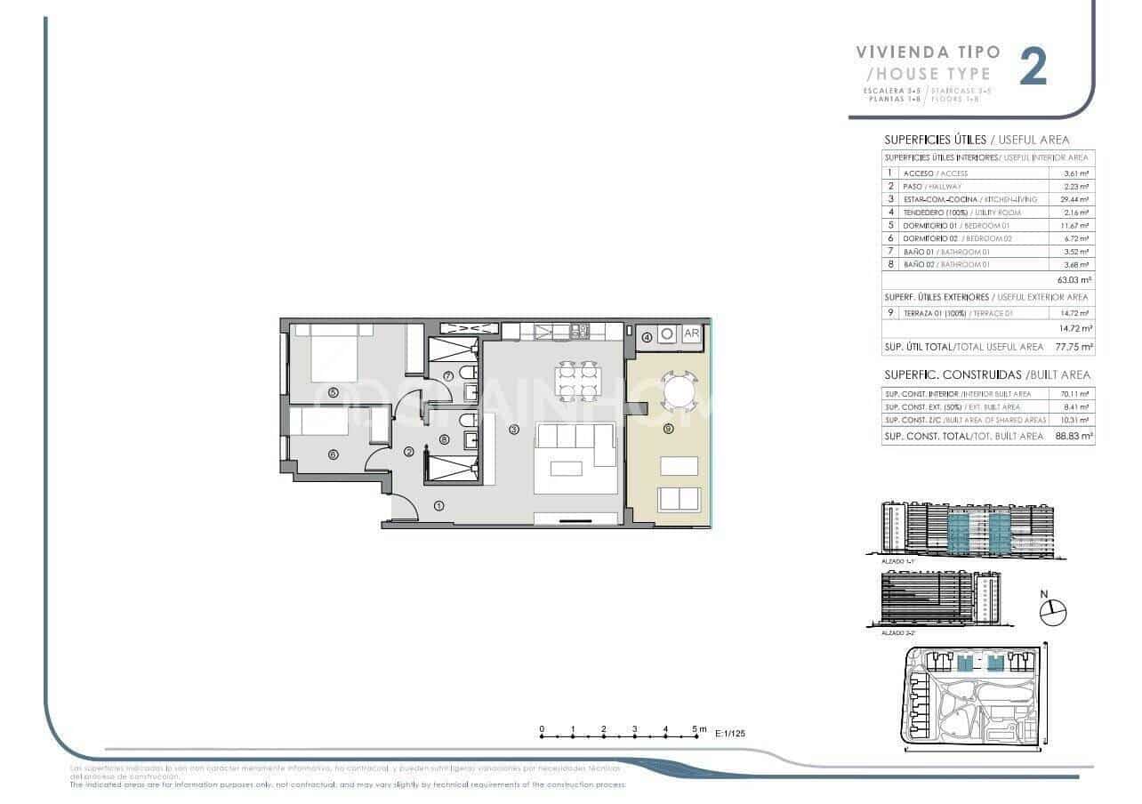 2 soveværelse Lejlighed til salg i Orihuela Costa med swimmingpool - € 299.000 (Ref: 8964527)