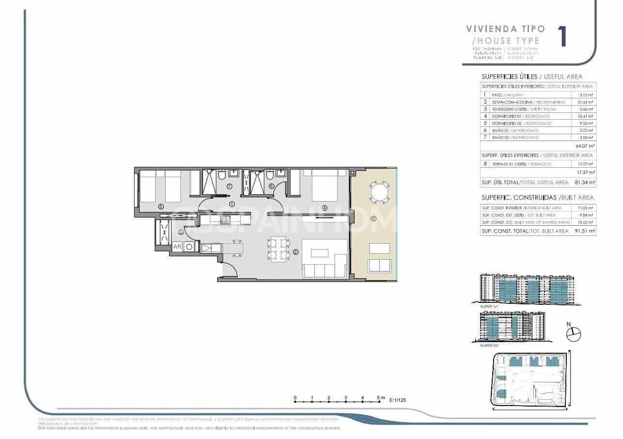2 soveværelse Lejlighed til salg i Orihuela Costa med swimmingpool - € 299.000 (Ref: 8964527)