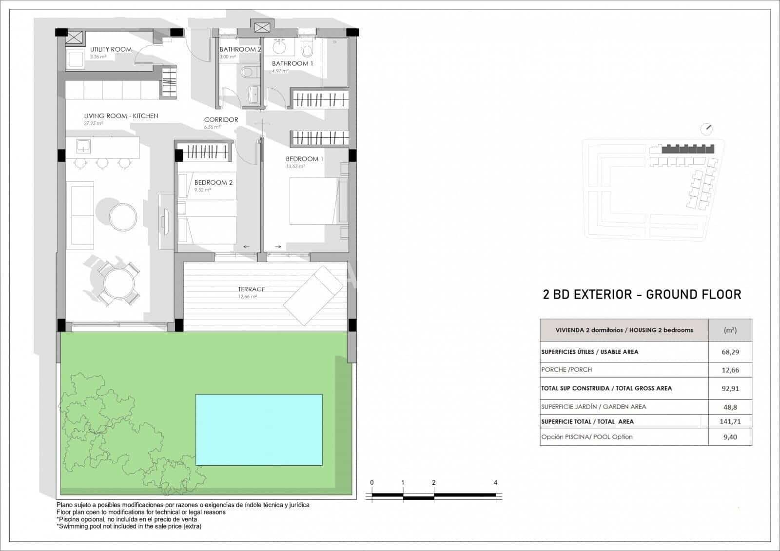 2 sypialnia Mieszkanie na sprzedaż w Torrevieja z basenem - 370 000 € (Ref: 8964532)