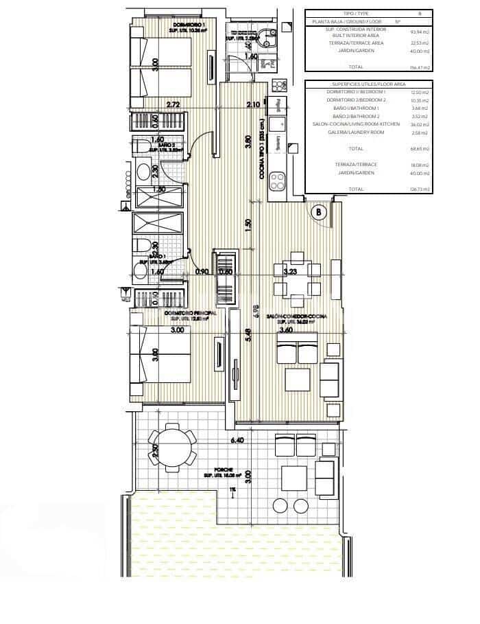2 bedroom Flat for sale in Playa Flamenca with pool - € 425,000 (Ref: 8964534)