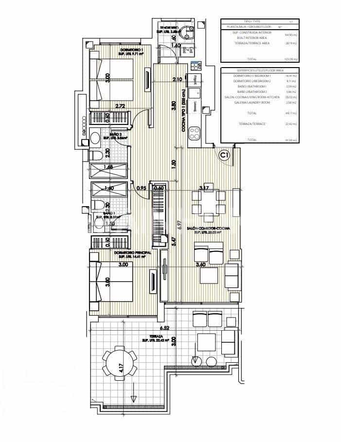 2 bedroom Flat for sale in Playa Flamenca with pool - € 425,000 (Ref: 8964534)