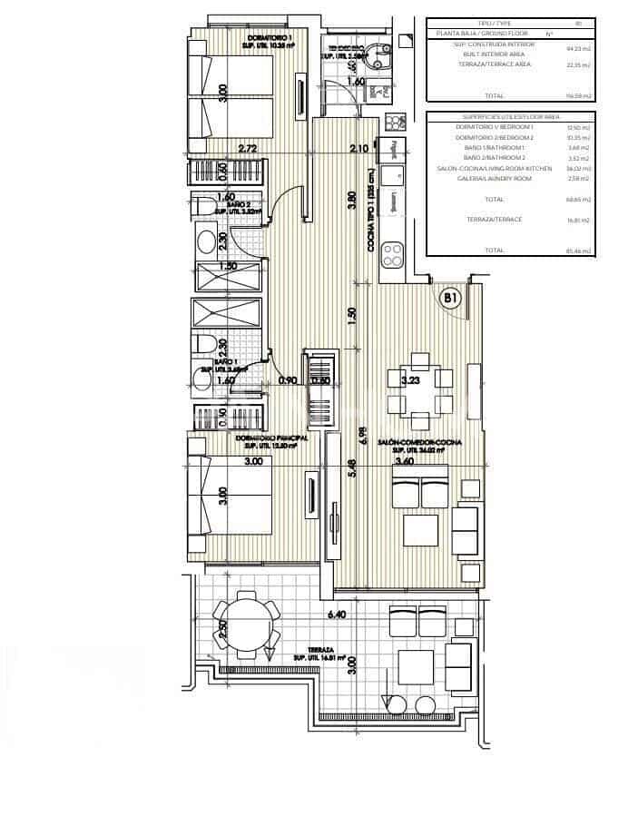 2 bedroom Flat for sale in Playa Flamenca with pool - € 425,000 (Ref: 8964534)