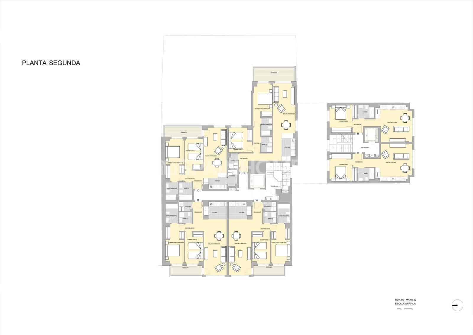 2 slaapkamer Flat te koop in Malaga stad met zwembad - € 475.000 (Ref: 8964537)
