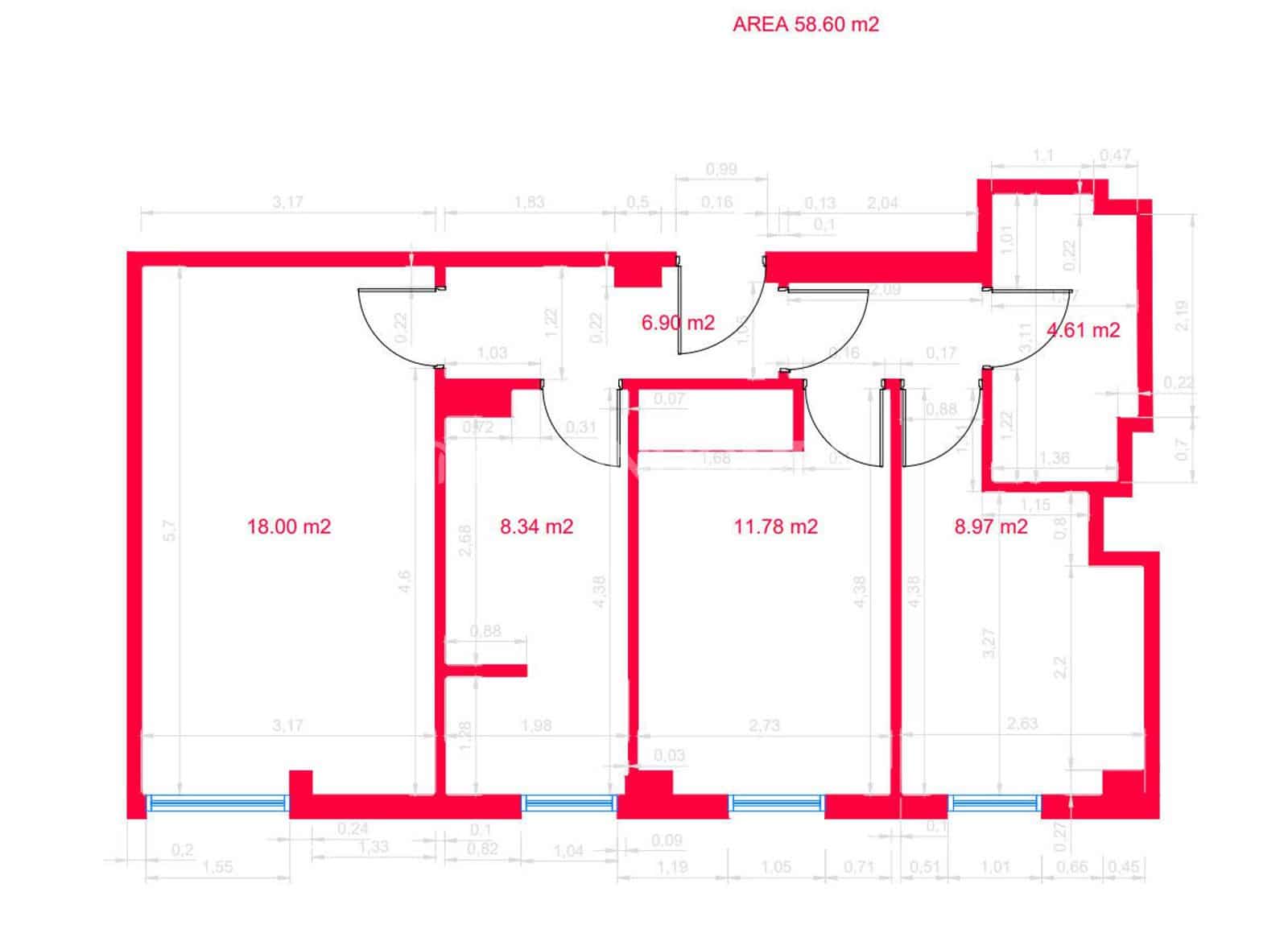 2 Zimmer Wohnung zu verkaufen in Malaga Stadt - 459.000 € (Ref: 8980074)