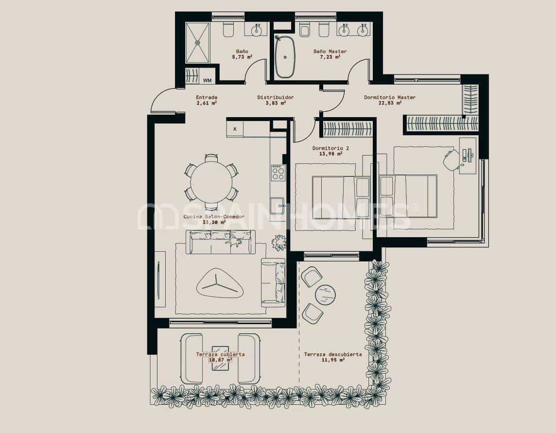 2 sovrum Lägenhet till salu i Mijas med pool - 550 000 € (Ref: 8993490)