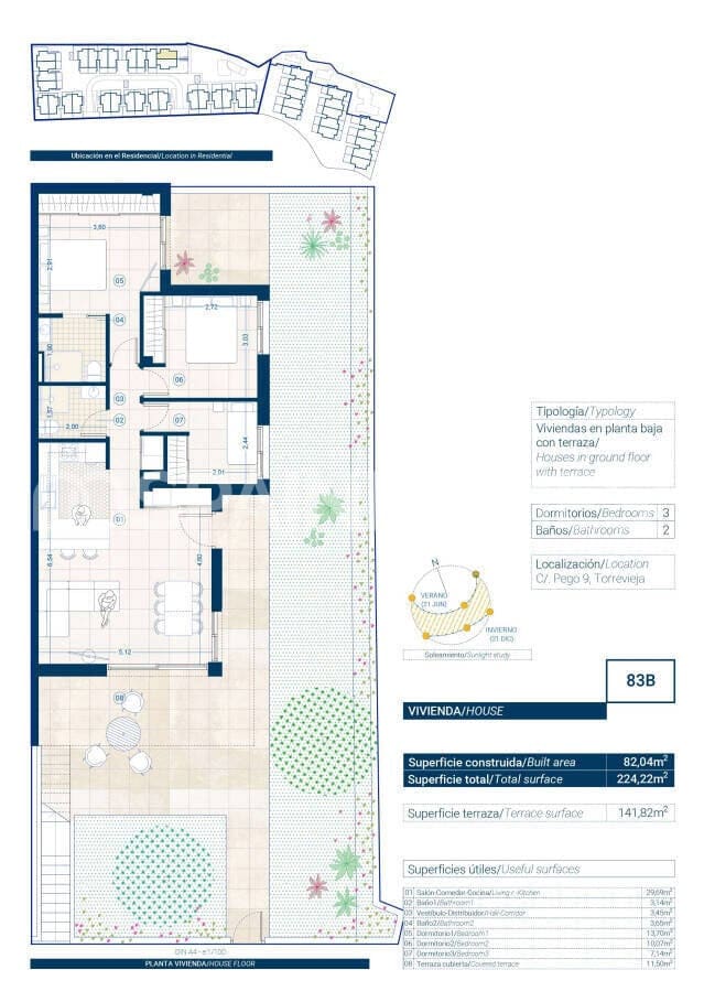 3 slaapkamer Flat te koop in Los Altos met zwembad - € 280.000 (Ref: 9036264)
