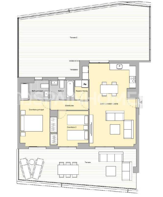 1 sypialnia Mieszkanie na sprzedaż w Miasto Malaga z basenem - 245 000 € (Ref: 9302937)