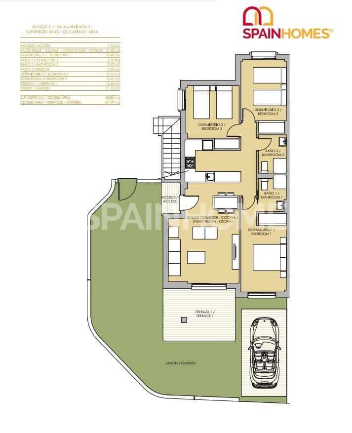 2 bedroom Flat for sale in Vistabella with pool - € 240,000 (Ref: 9483304)