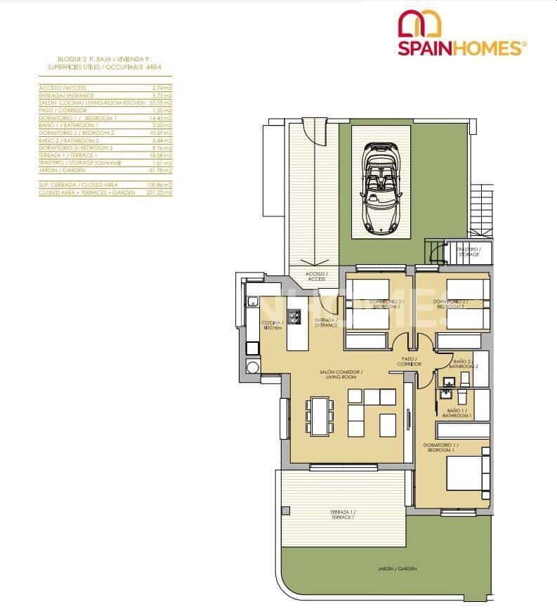 2 bedroom Flat for sale in Vistabella with pool - € 240,000 (Ref: 9483304)