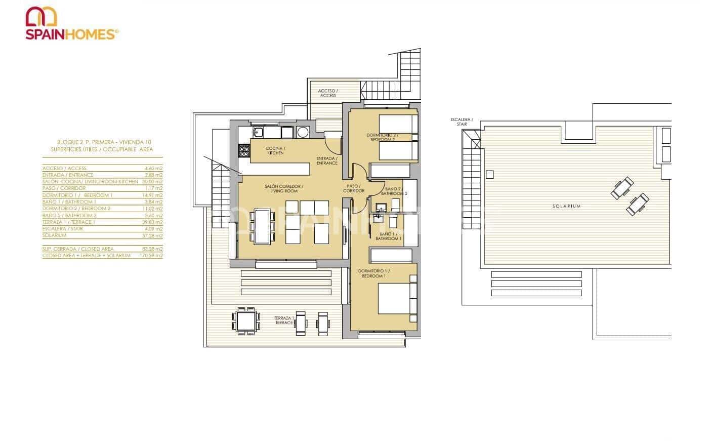 2 bedroom Flat for sale in Vistabella with pool - € 240,000 (Ref: 9483304)