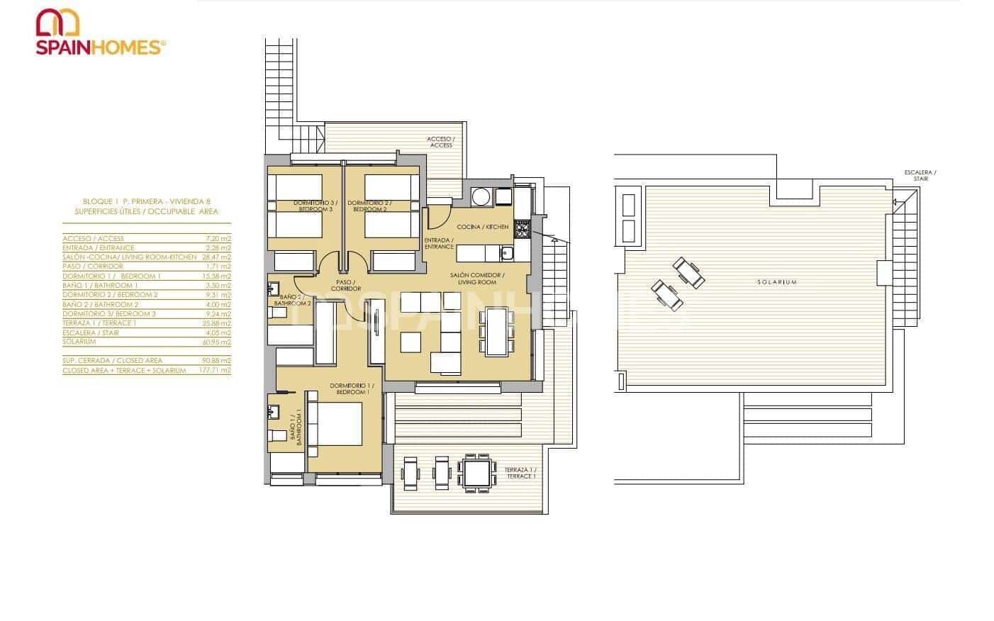 2 bedroom Flat for sale in Vistabella with pool - € 240,000 (Ref: 9483304)