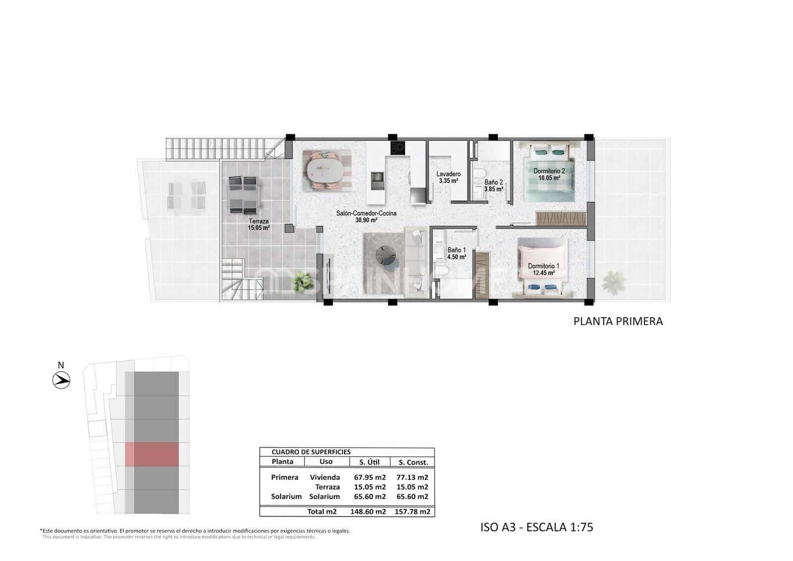 3 bedroom Flat for sale in Pilar de la Horadada with pool - € 290,000 (Ref: 9483311)
