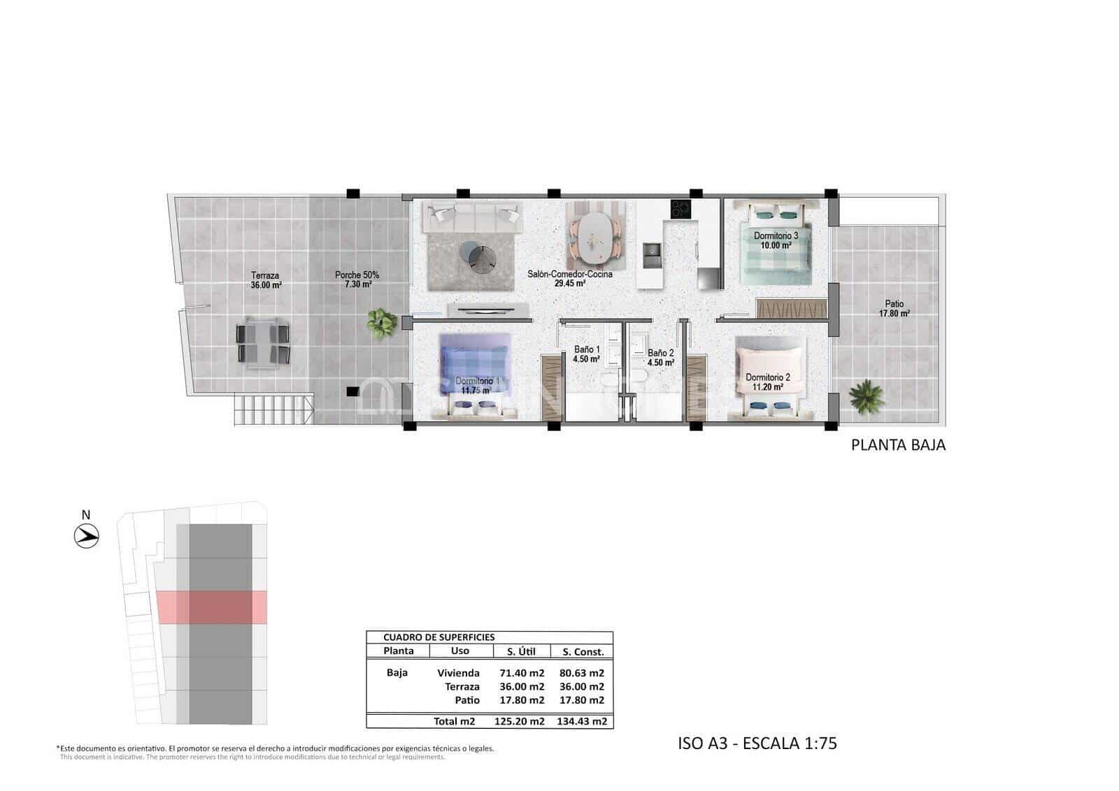 3 bedroom Flat for sale in Pilar de la Horadada with pool - € 290,000 (Ref: 9483311)