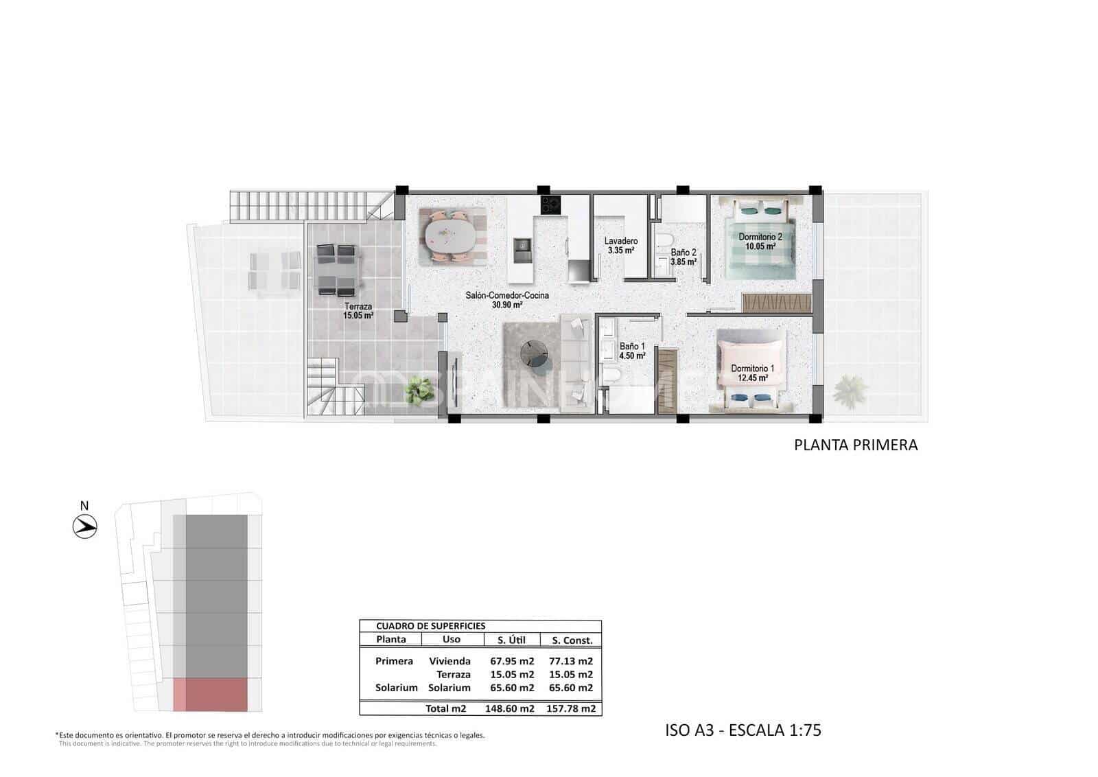 3 bedroom Flat for sale in Pilar de la Horadada with pool - € 290,000 (Ref: 9483311)