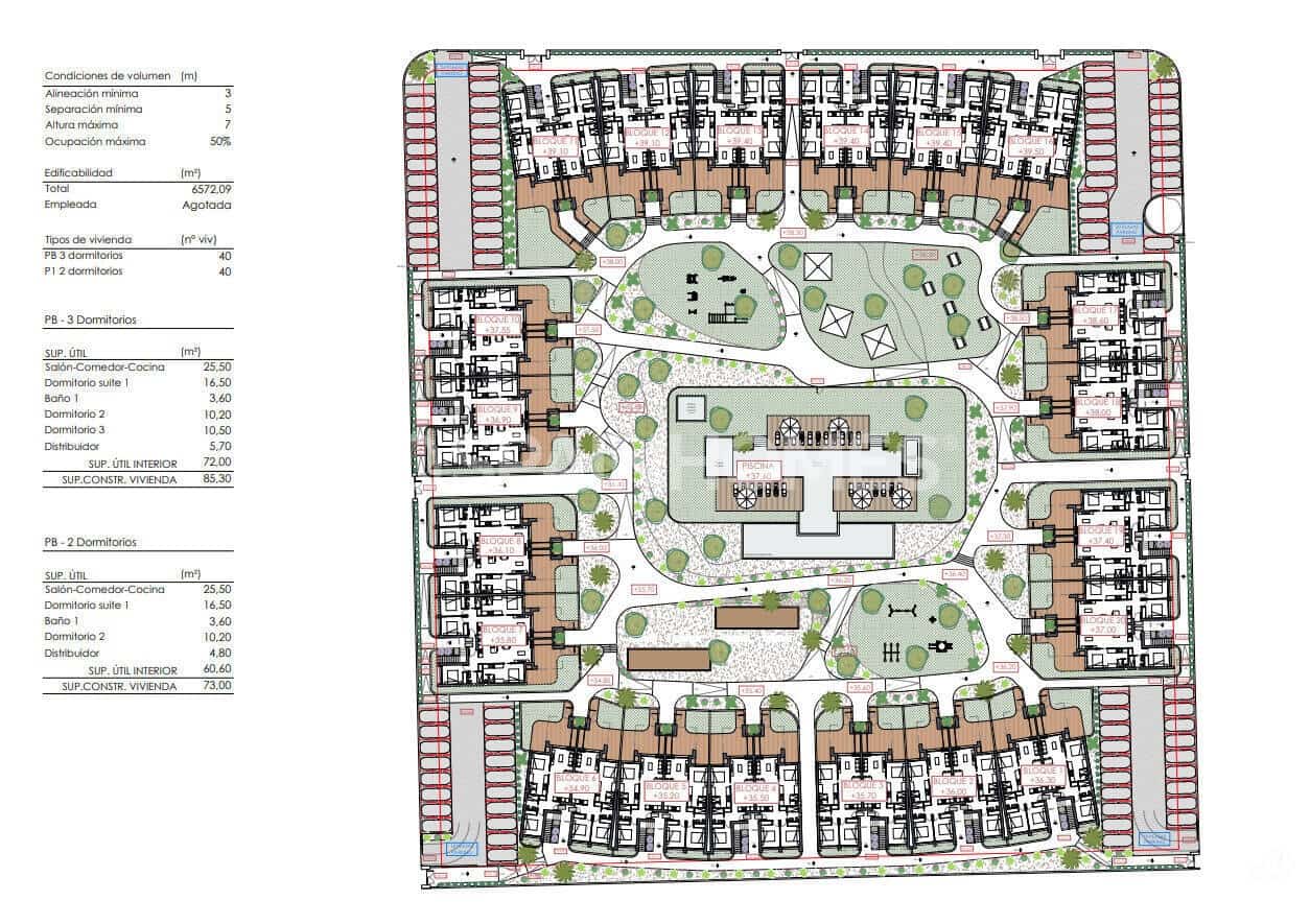 2 bedroom Flat for sale in Ciudad Quesada with pool - € 289,000 (Ref: 9483316)