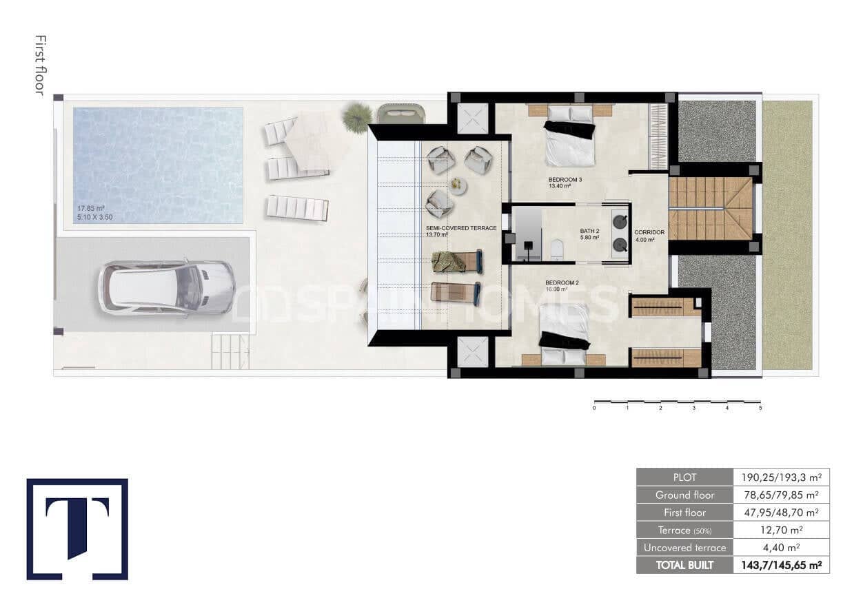 Chalet de 3 habitaciones en Dolores en venta con piscina - 389.000 € (Ref: 9483333)