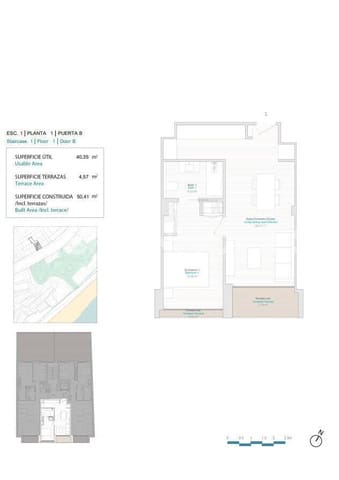 Piso de 1 habitación en Centro Urbano, La Villajoyosa / Vila Joiosa en venta - 249.000 € (Ref: 9483343)