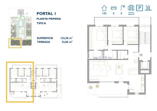 2 chambre Appartement à vendre à San Pedro del Pinatar ciudad, San Pedro del Pinatar avec piscine - 250 000 € (Ref: 9483344)