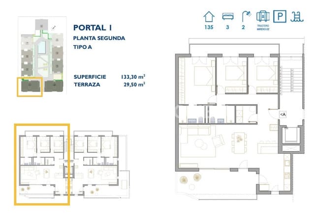 2 chambre Appartement à vendre à San Pedro del Pinatar ciudad, San Pedro del Pinatar avec piscine - 250 000 € (Ref: 9483344)