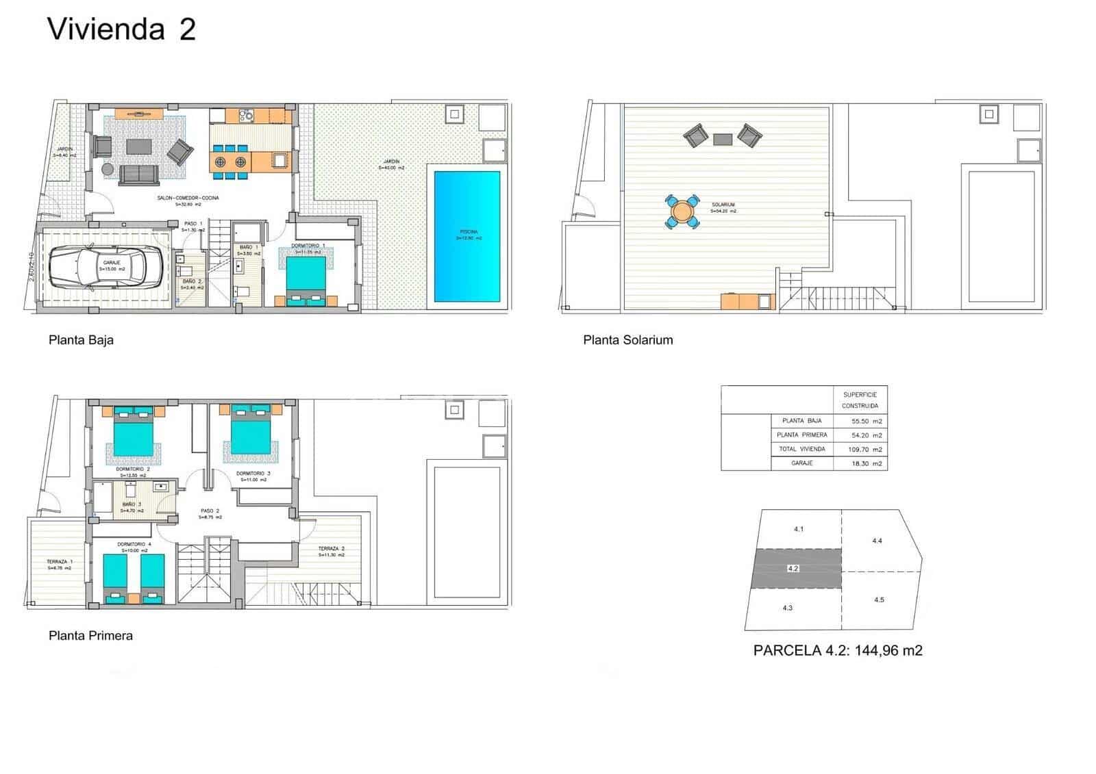 3 sovrum Villa till salu i Los Belones med pool - 355 000 € (Ref: 9483350)