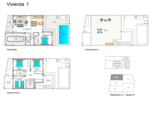 3 sovrum Villa till salu i Los Belones, Cartagena med pool - 355 000 € (Ref: 9483350)