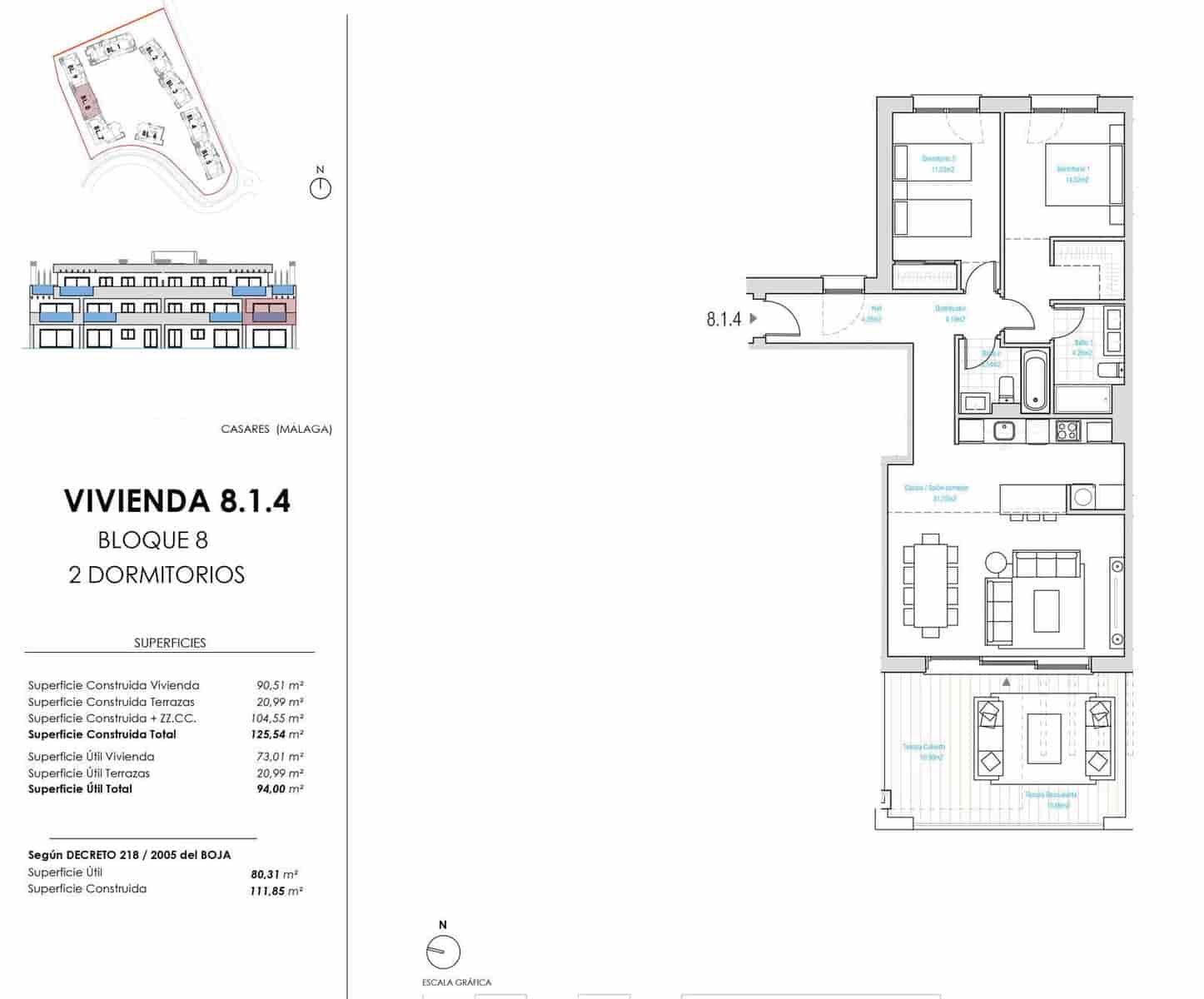 2 bedroom Flat for sale in Casares with pool - € 455,000 (Ref: 9485009)